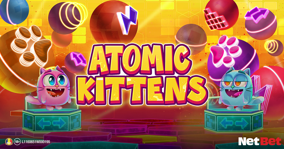 Design retro-futuristic în păcănele cu pisici Atomic Kittens